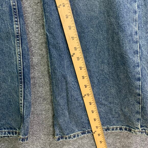 NEW H&M Curvy Wide-Leg High-Waist Jeans Sz 2 Blue‎ Stretch Denim - Picture 7 of 12